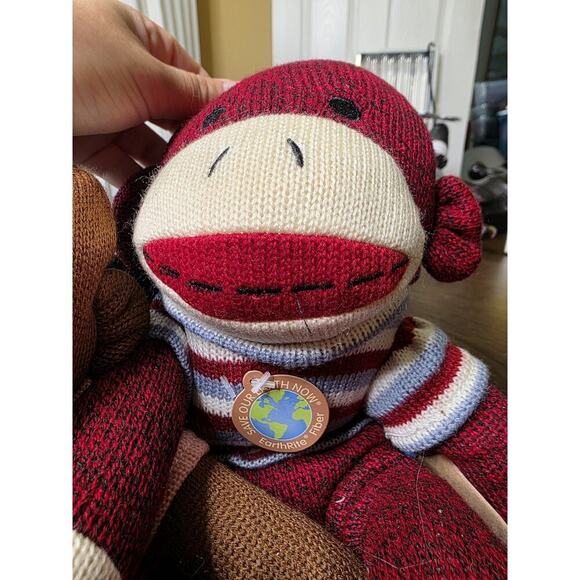 Cuddly Classics Sock Monkeys Dan Dee New Stuffed Toy - Picture 12 of 13